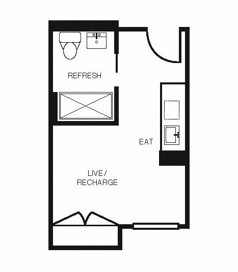 Electric Lofts Studio J Floor Plan